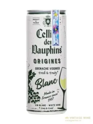 Rượu vang lon Cellier des Dauphins Blanc 250ml