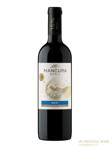 Rượu vang Mancura Etnia Merlot