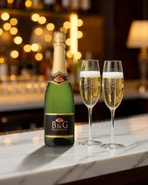 Rượu vang nổ B&G Sparkling Blanc de Blancs – vang nổ / Sparkling, Pháp, 750ml (ảnh bối cảnh)