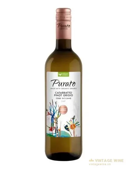 Rượu vang Purato Catarratto Pinot Grigio Organic IGT