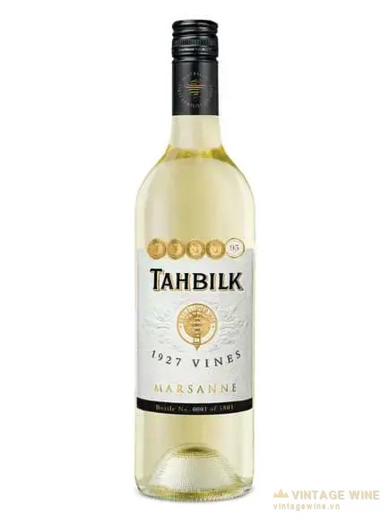 Chai Tahbilk 1927 Vines Marsanne nhãn trắng chữ đen
