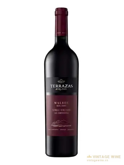 Chai Terrazas Single Vineyard Malbec, vang đỏ một vườn của Terrazas de los Andes