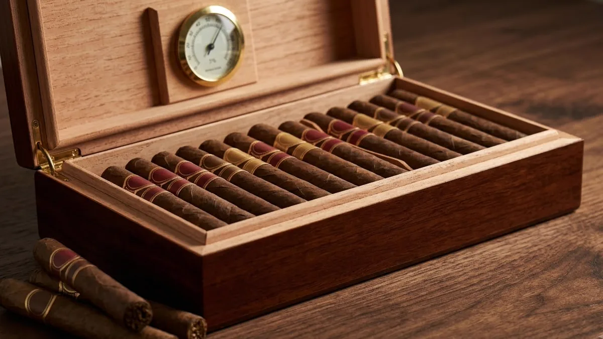 Tủ humidor giữ độ ẩm cho xì gà