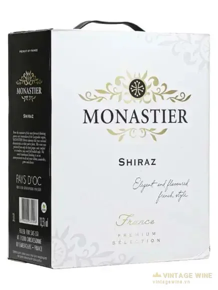 Vang bịch Moanastier Shiraz 3L