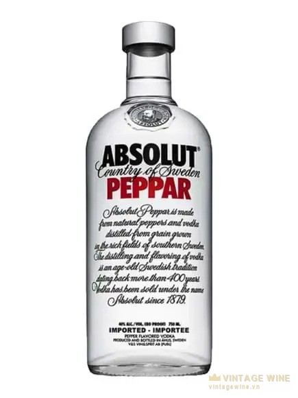 Chai Absolut Peppar hương tiêu
