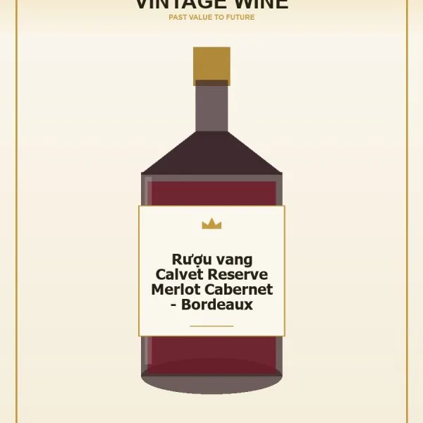 Rượu vang Calvet Reserve Merlot Cabernet - Bordeaux