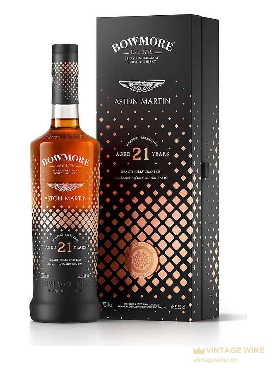 Bowmore 21 năm - Aston Martin Masters' Selection (2021)