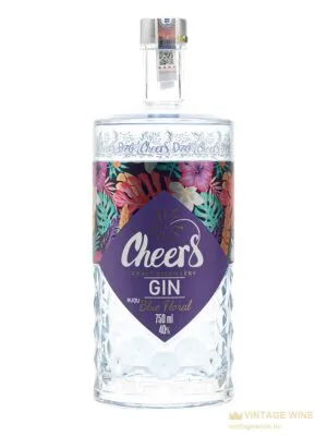 Gin Cheers Blue Floral