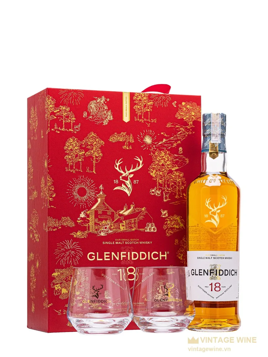 Glenfiddich 18 năm - Hộp quà Tết 2027