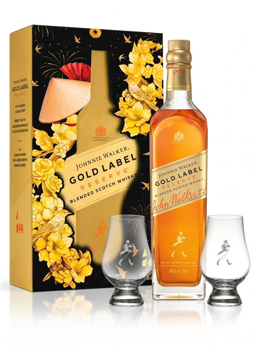 Johnnie Walker Gold Label Reserve - Hộp quà Tết 2027 – ảnh minh hoạ hộp quà