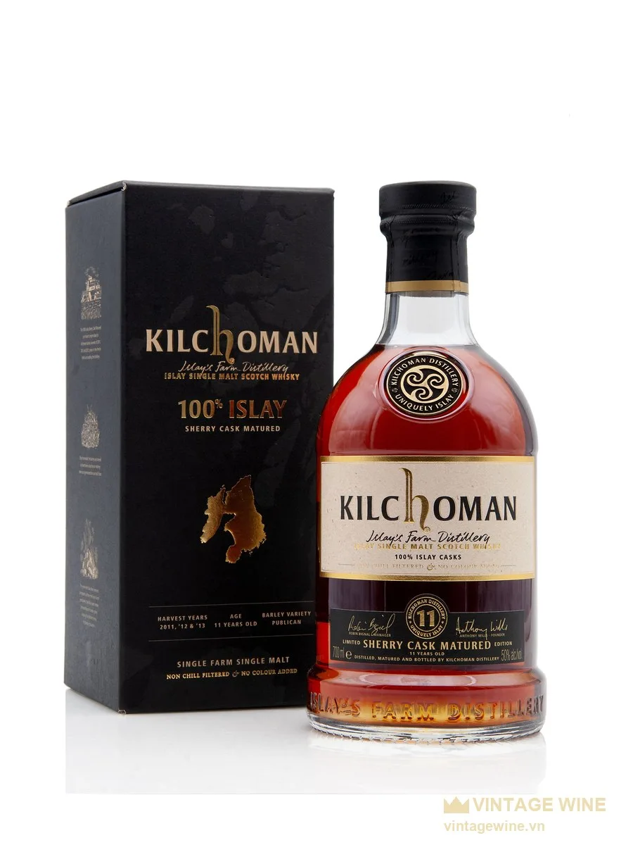 Kilchoman 100% Islay 11 năm - Sherry Cask Matured