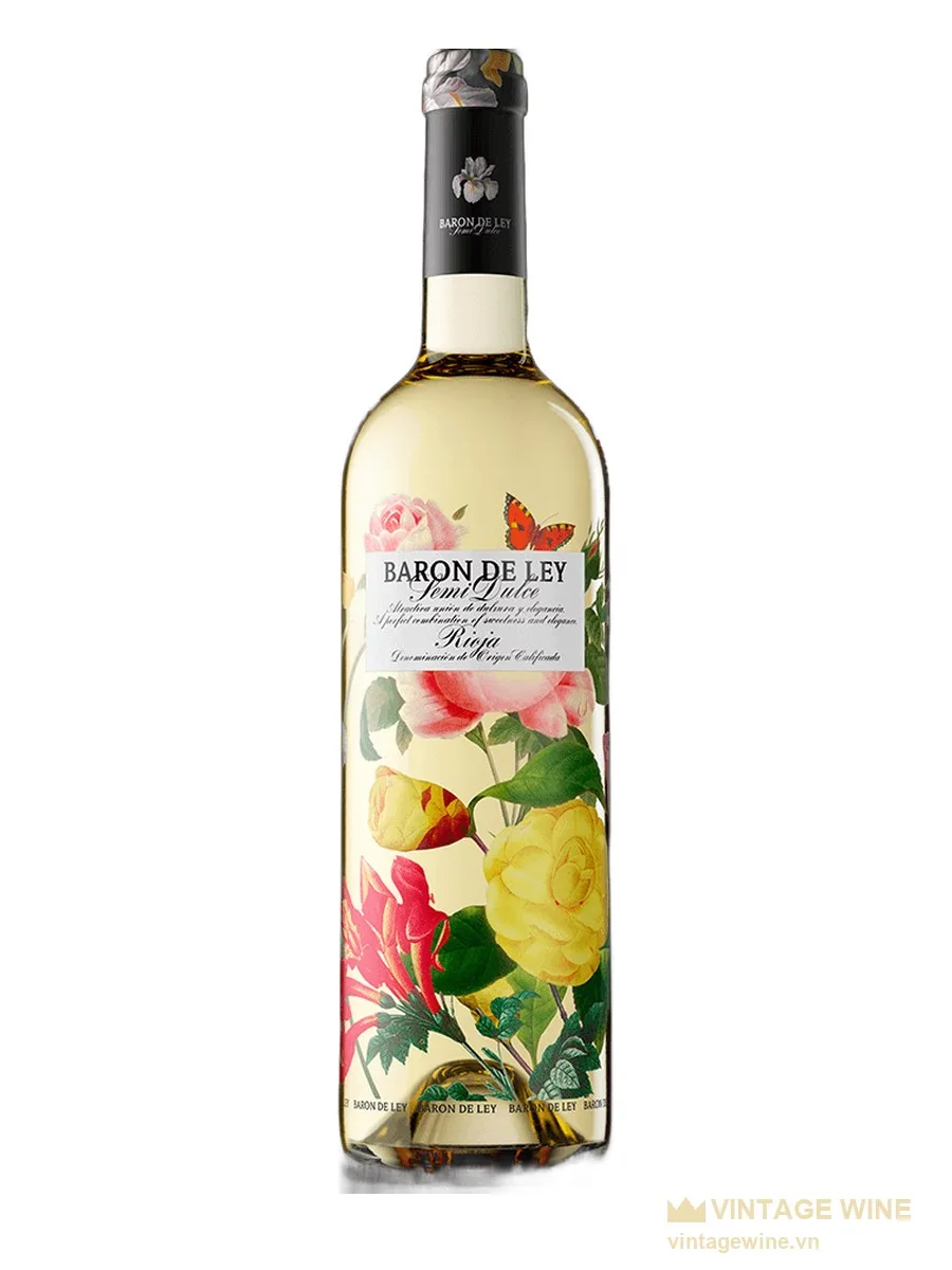Rượu vang Baron de Ley Blanco Semidulce Rioja
