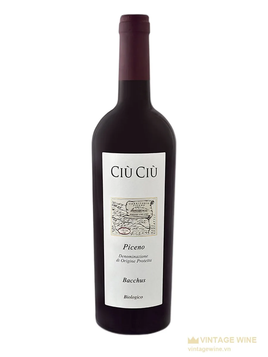Rượu vang Ciù Ciù Bacchus Rosso Piceno