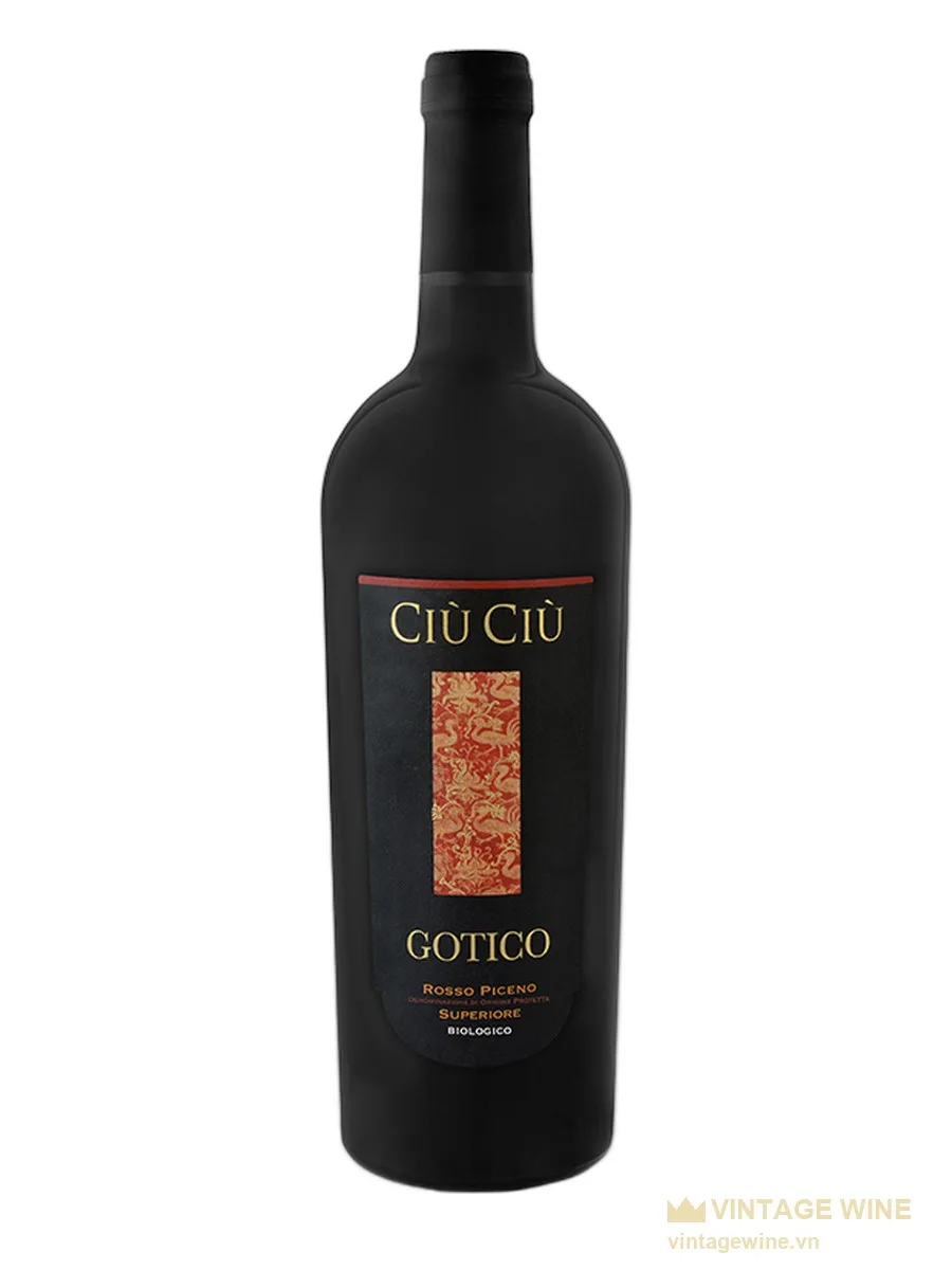 Rượu vang Ciù Ciù Gotico Rosso Piceno Superiore
