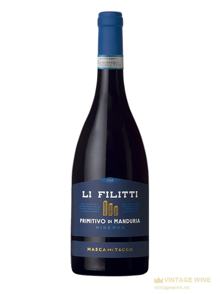 Rượu vang Masca del Tacco Li Filitti Primitivo di Manduria Riserva