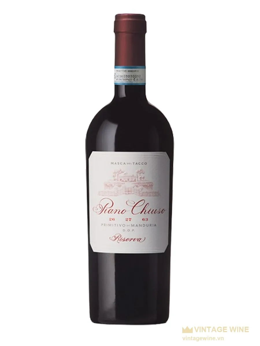 Rượu vang Masca del Tacco Piano Chiuso 26 27 63 Primitivo di Manduria Riserva
